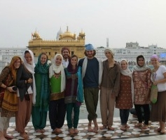 Picture of Loyola students in India